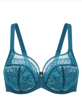 46K Teal Lace Flexwire Bra
